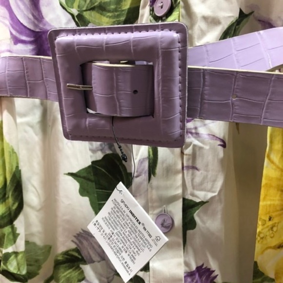 💚💜💛  ZARA Very Cute Floral Cotton Dress, M, NWT - Picture 3 of 10